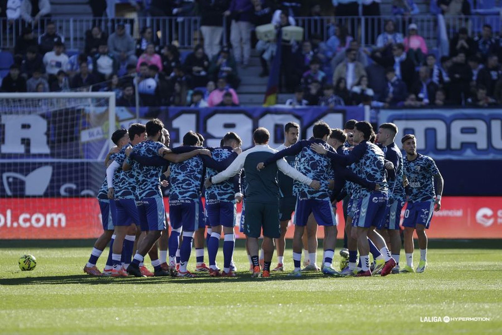 Se conjura del Málaga CF antes del duelo ante la AD Ceuta en La Rosaleda