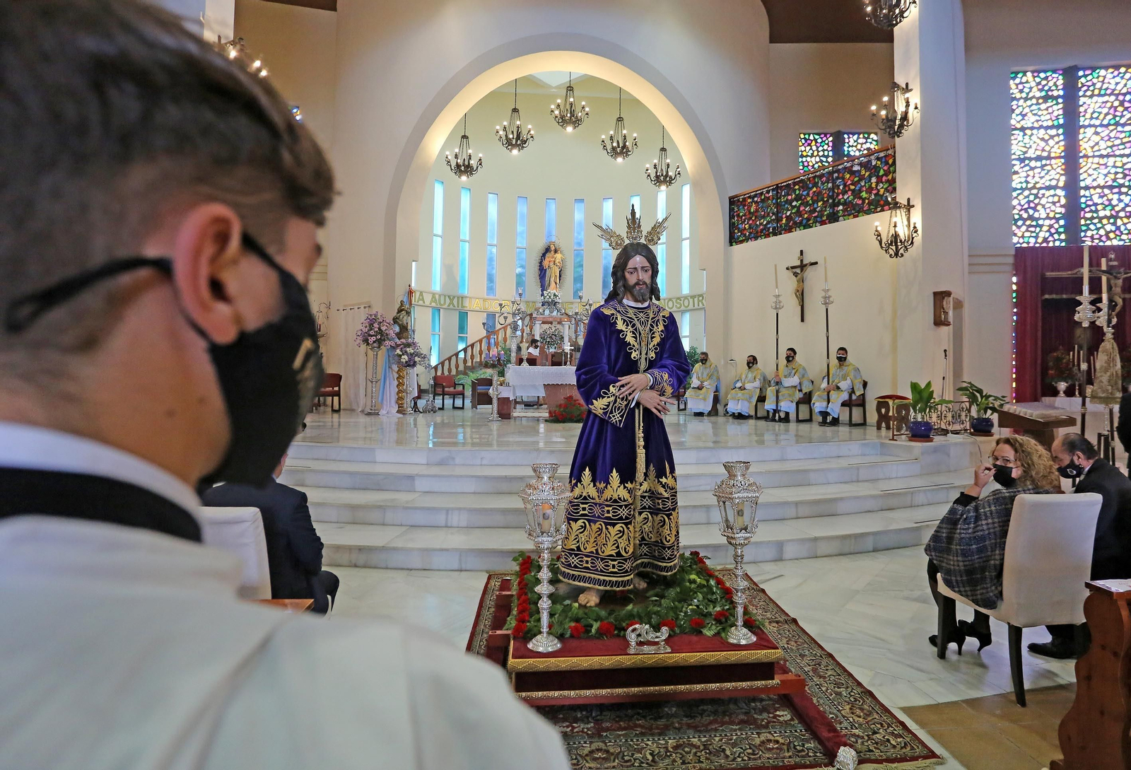 Imágenes de la vuelta del Señor de la Redención al Santuario de María Auxiliadora