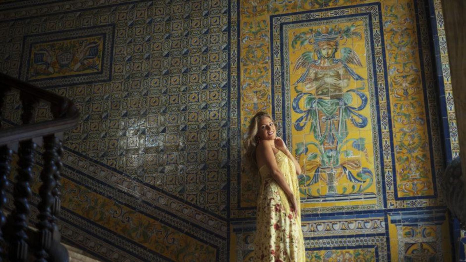 Laura Gallego en el Palacio de la Condesa de Lebrija.