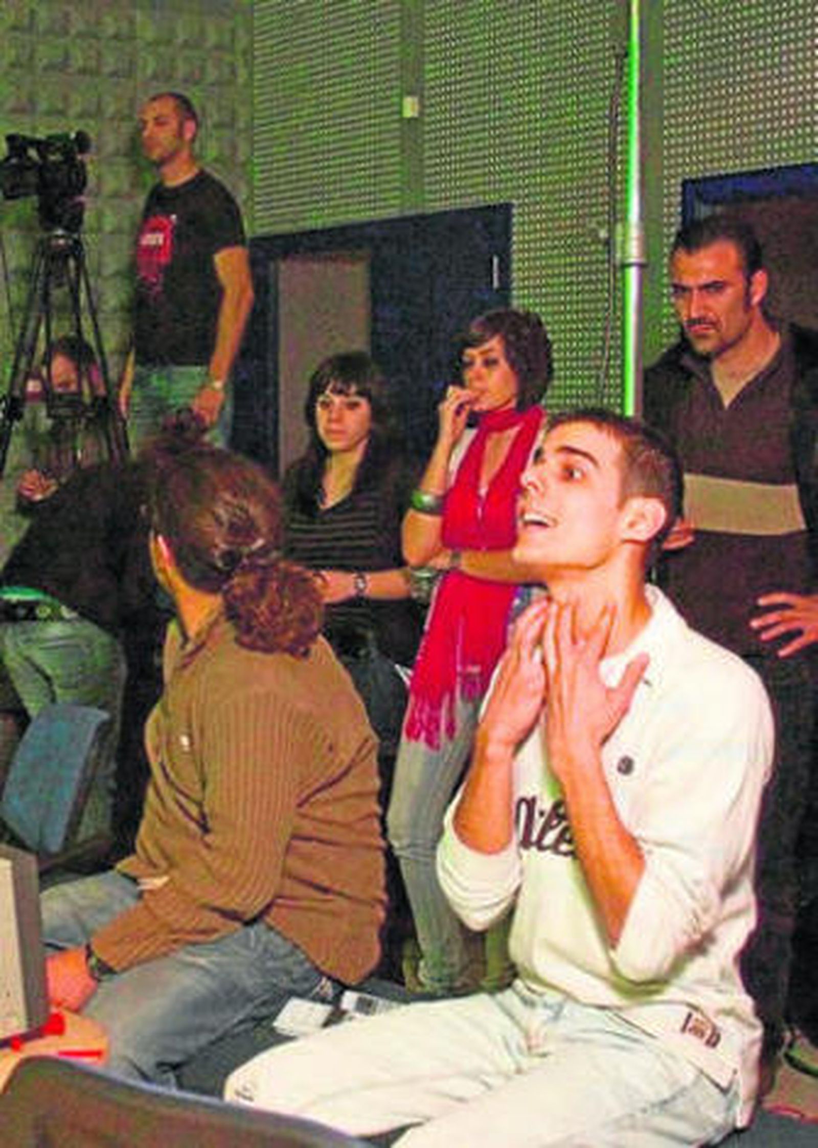 Imagen de archivo de Gómez durante la grabación del corto.