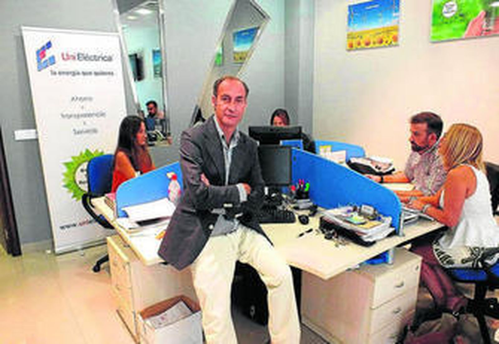 Diego Montes, director gerente de Unieléctrica, en las instalaciones de la empresa.