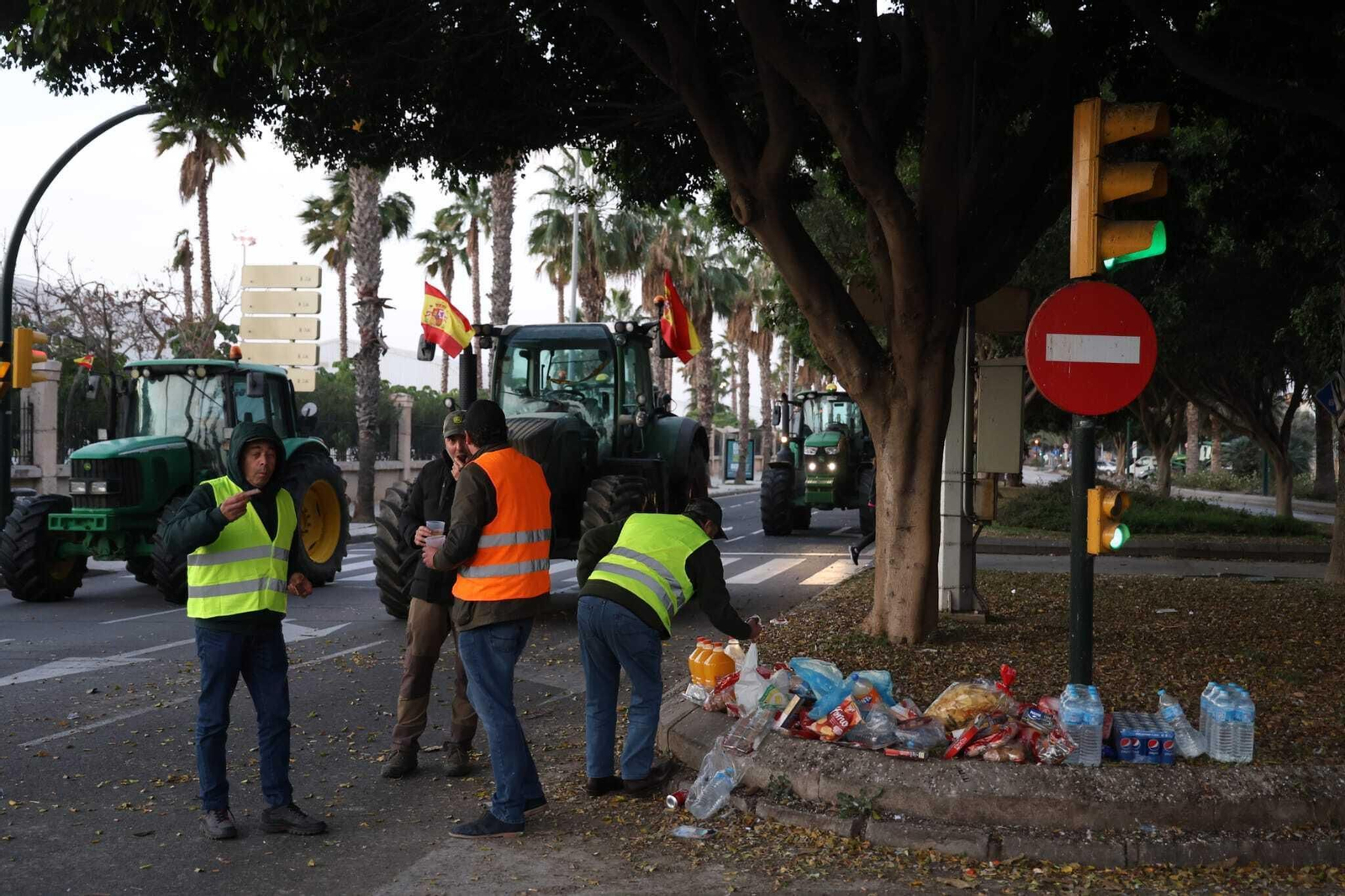 Las fotos de la segunda jornada de protesta de los agricultores de Málaga Las fotos de la segunda jornada de protesta de los agricultores de Málaga