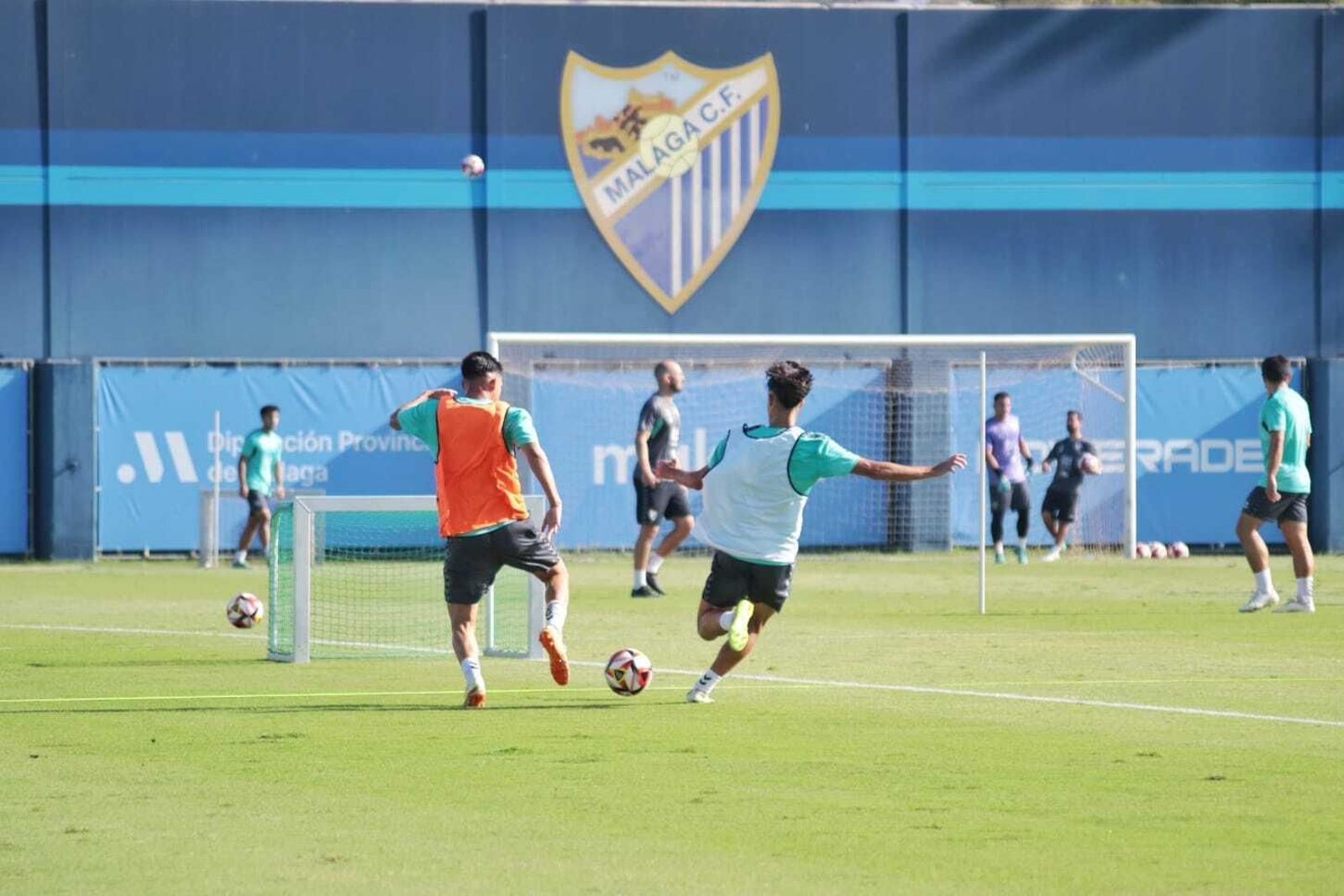 El entrenamiento del Málaga CF, en fotos