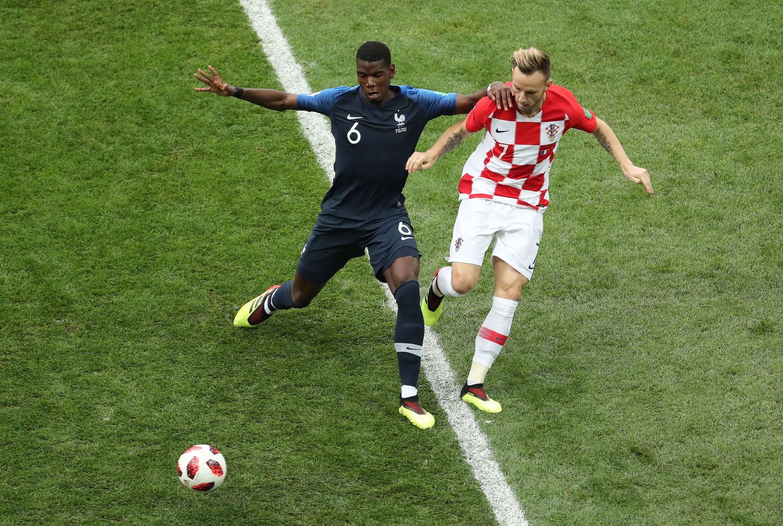 El Francia-Croacia de la final del Mundial de Rusia, en imágenes