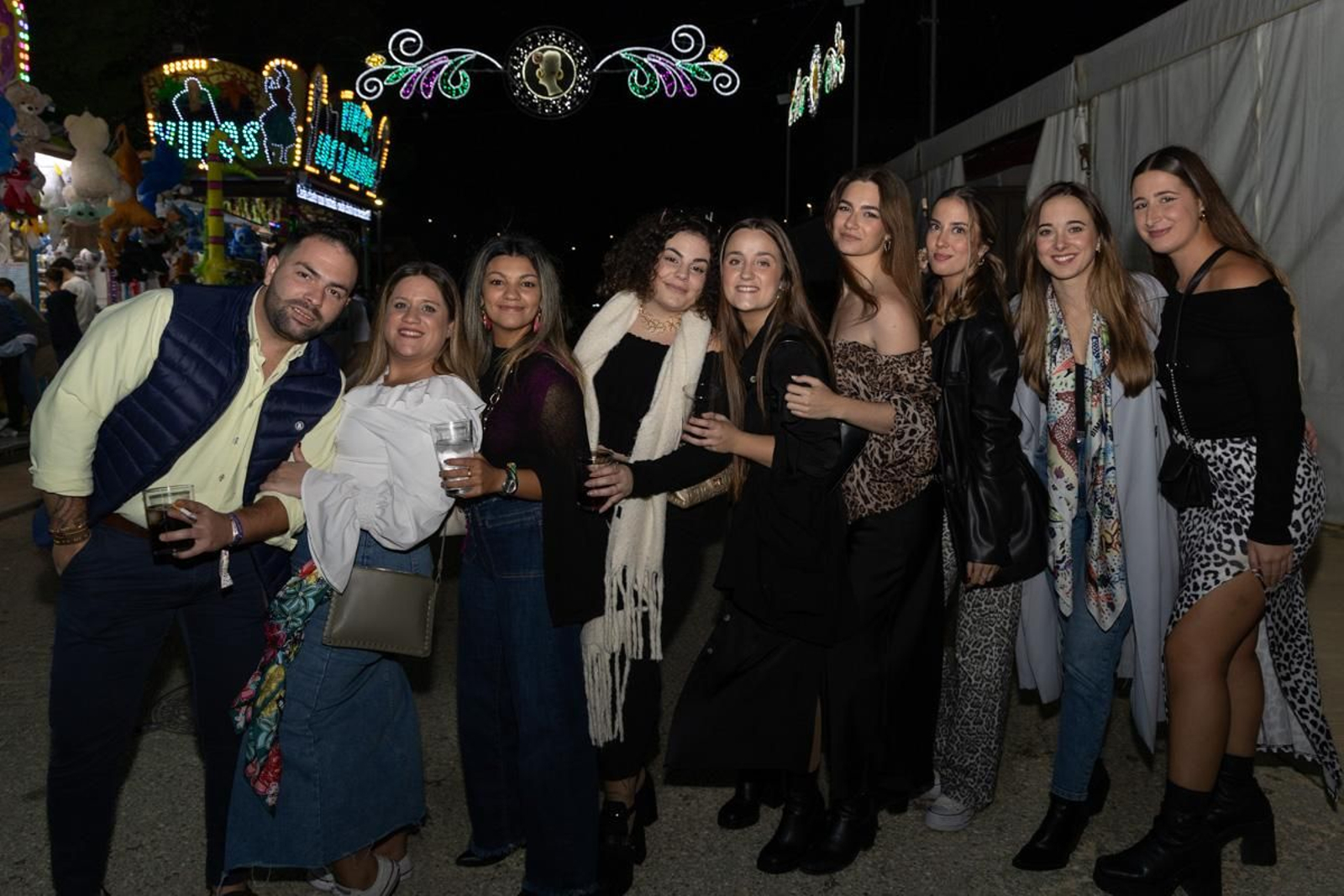 Feria de San Lucas por la noche, en imágenes