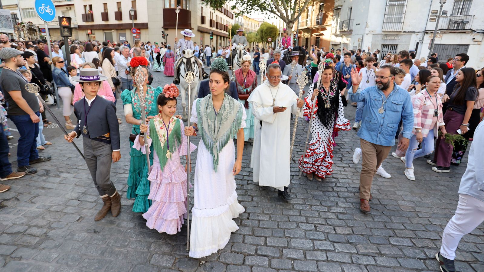 Llegada de la Hermandad del Rocío a Jerez