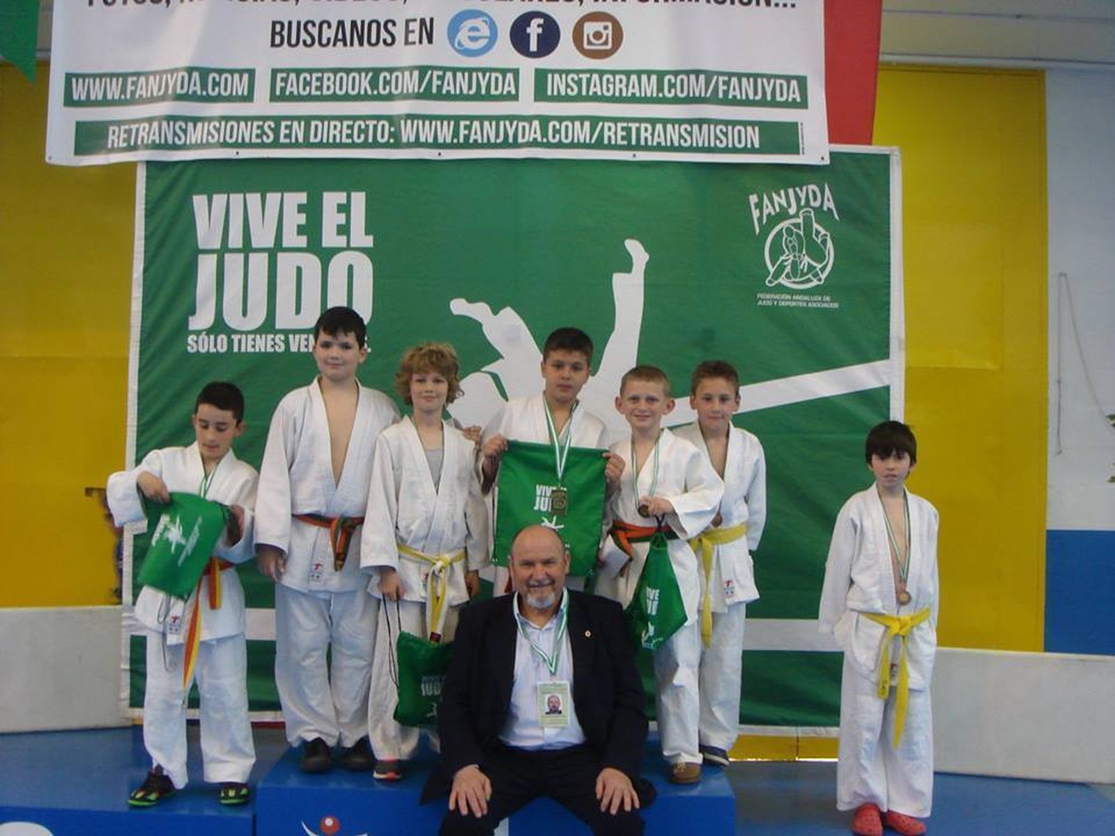 Judokas huercalenses.