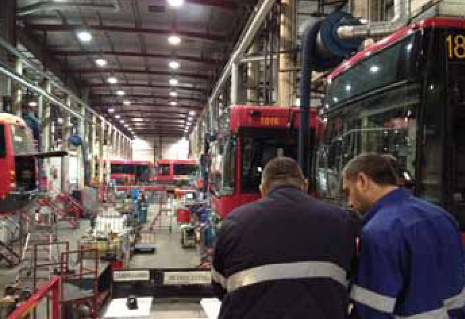 Estación de repostaje de gas natural de Tussam.