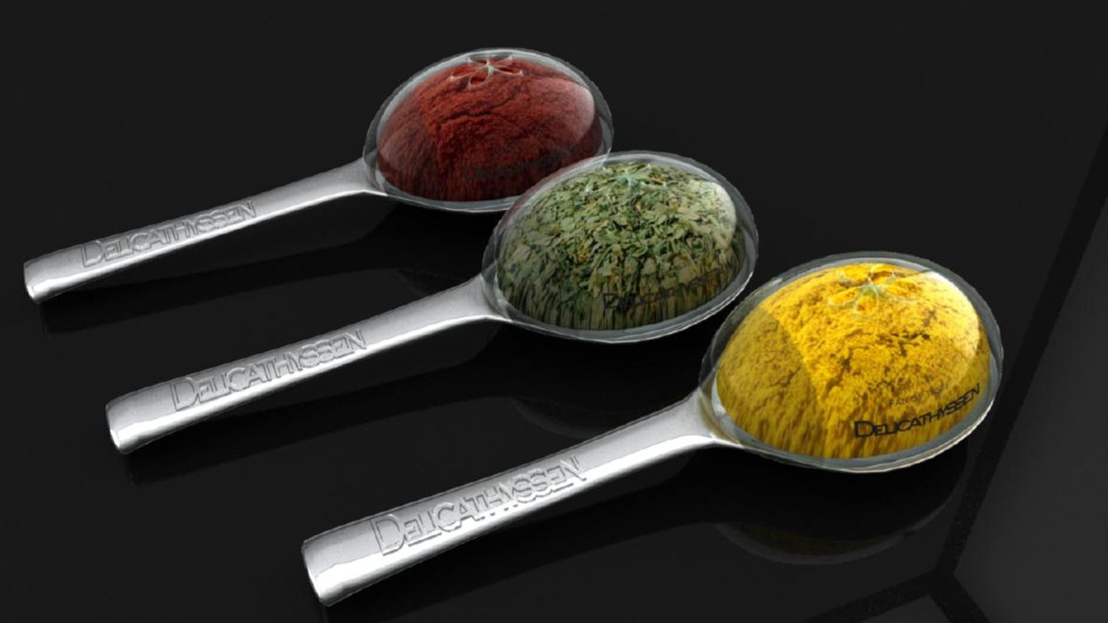 Especieros de la línea 'Delicathyssen' presentada por Santiago Jaén al museo.