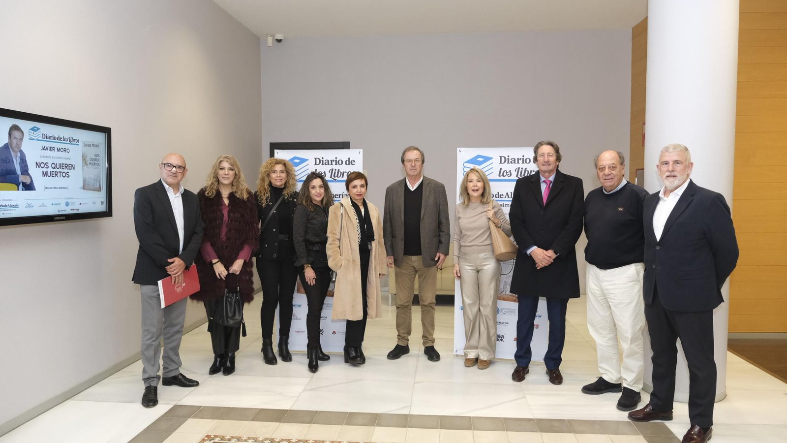 Moro con organizadores y patrocinadores.