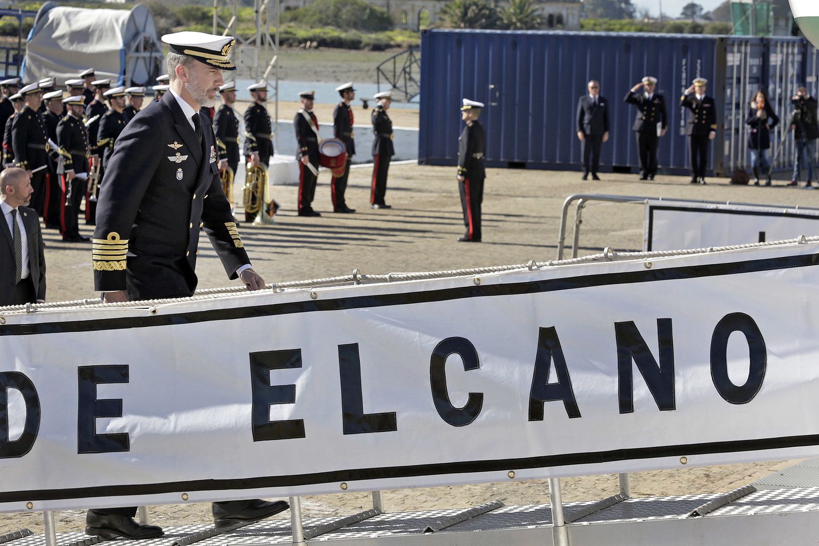 Visita de los Reyes al Juan Sebastián de Elcano