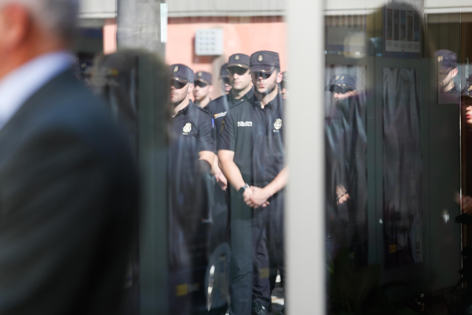 Acto de presenación de los nuevos alumnos de la Escuela Nacional de Policía en Algeciras