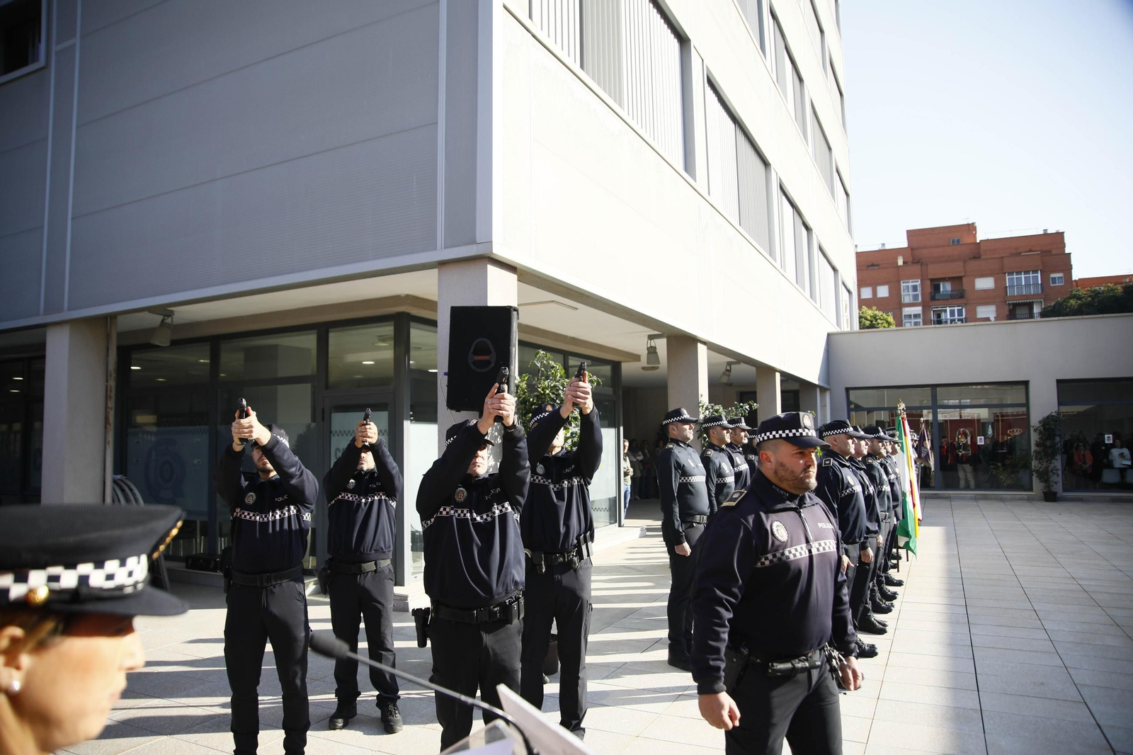 Las imágenes del acto institucional de la Policía Local de Almería con motivo de la festividad de su patrón, San Esteban