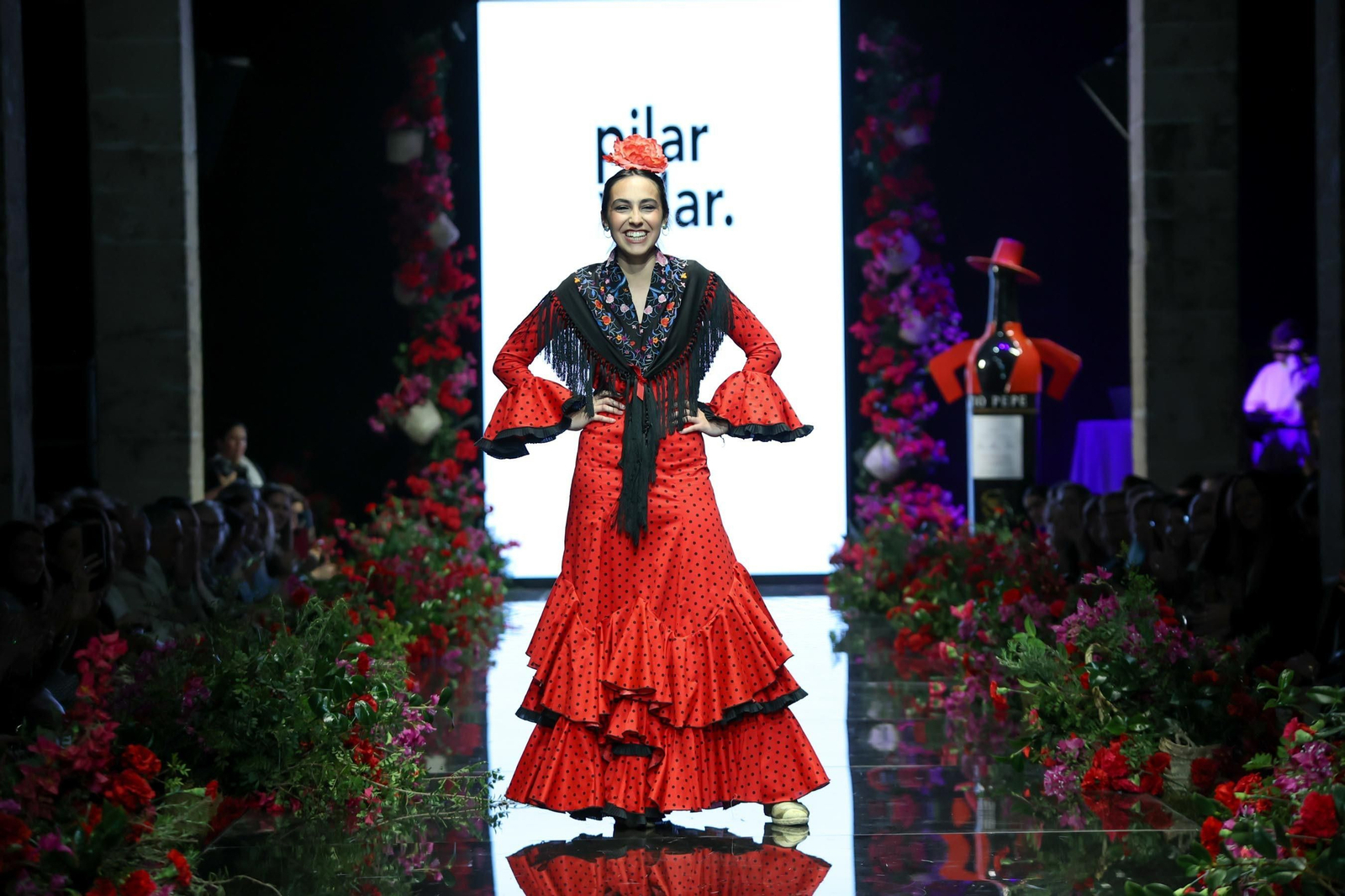 Desfile de Pilar Villar en la Pasarela Flamenca Tío Pepe Jerez 2024