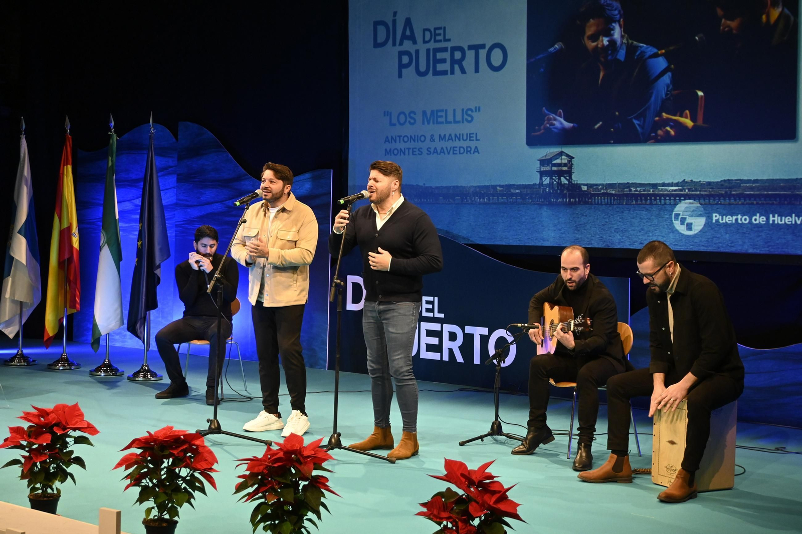 Imágenes del acto de celebración del Día del Puerto, en Huelva