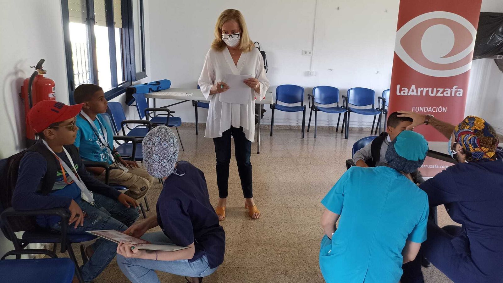 Varios niños saharauis pasan revisión médica en Córdoba.