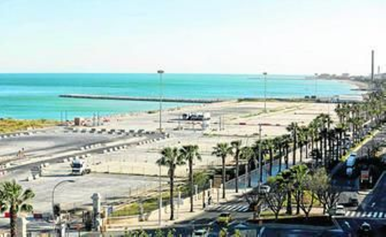 Imagen de los suelos reservados para la construcción del Auditorio.