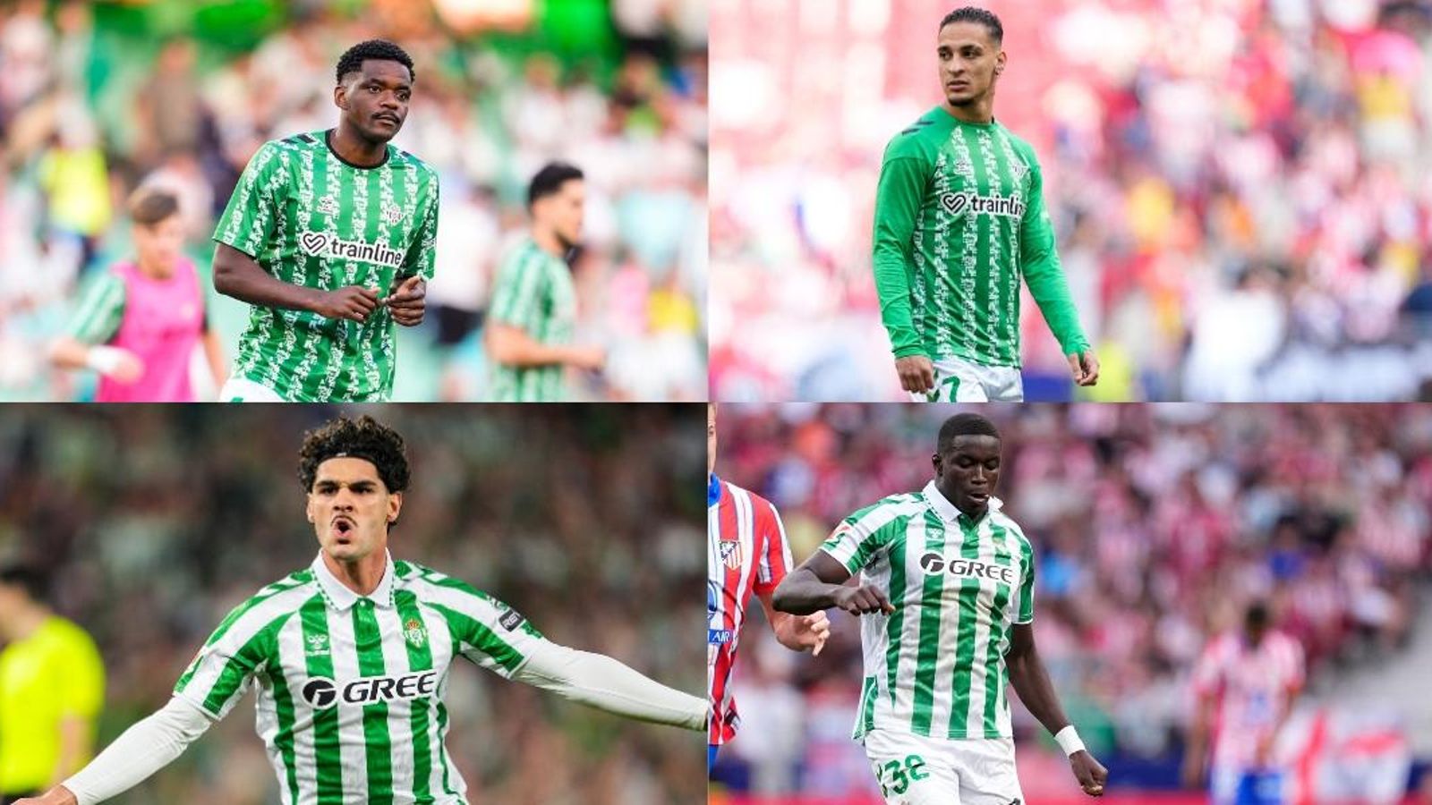 William Carvalho, Antony, Cardoso y Mendy en partidos con el Betis William Carvalho, Antony, Cardoso y Mendy en partidos con el Betis