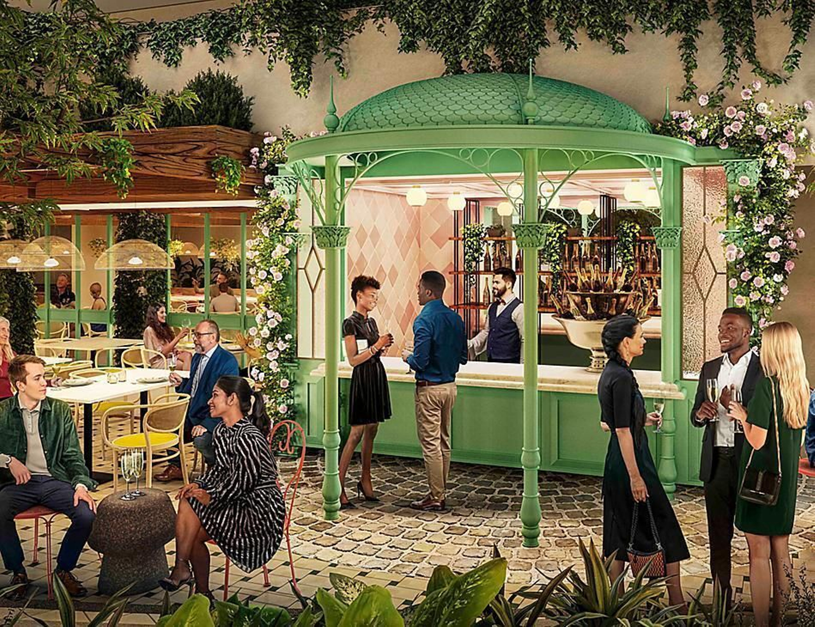 Imágenes del impresionante interior del crucero 'Icon of the Seas', el más grande del mundo