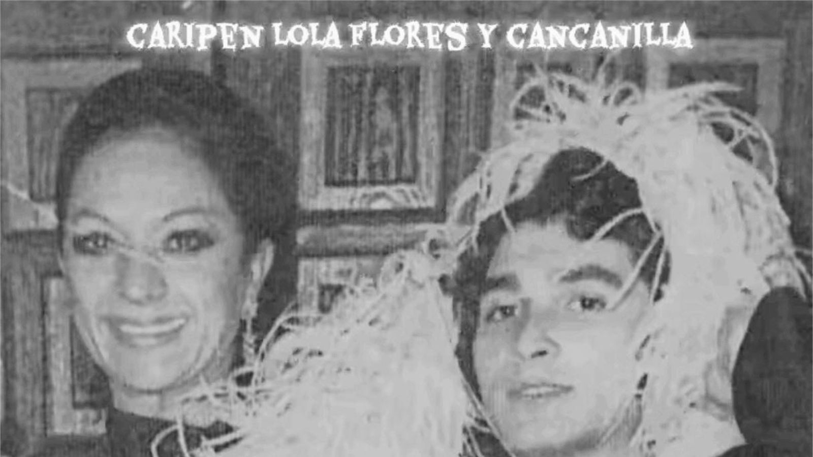 Junto a Lola Flores.