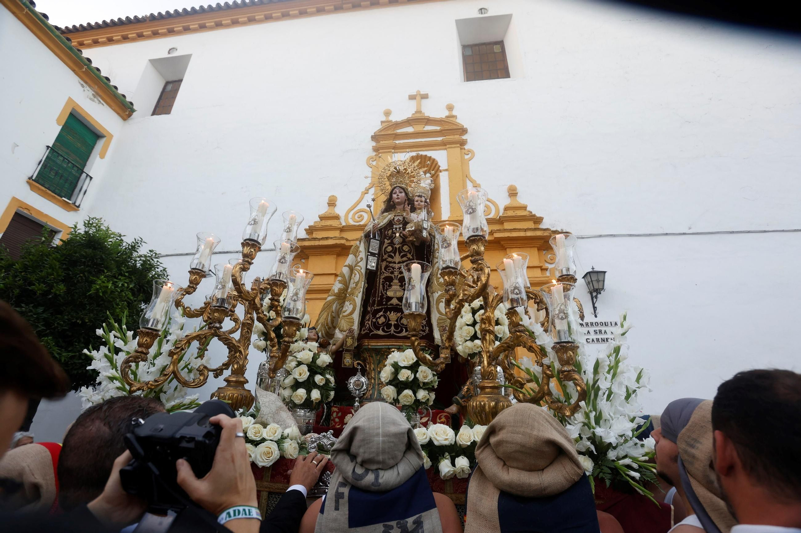 La procesión de la Virgen del Carmen de Puerta Nueva, en imágenes