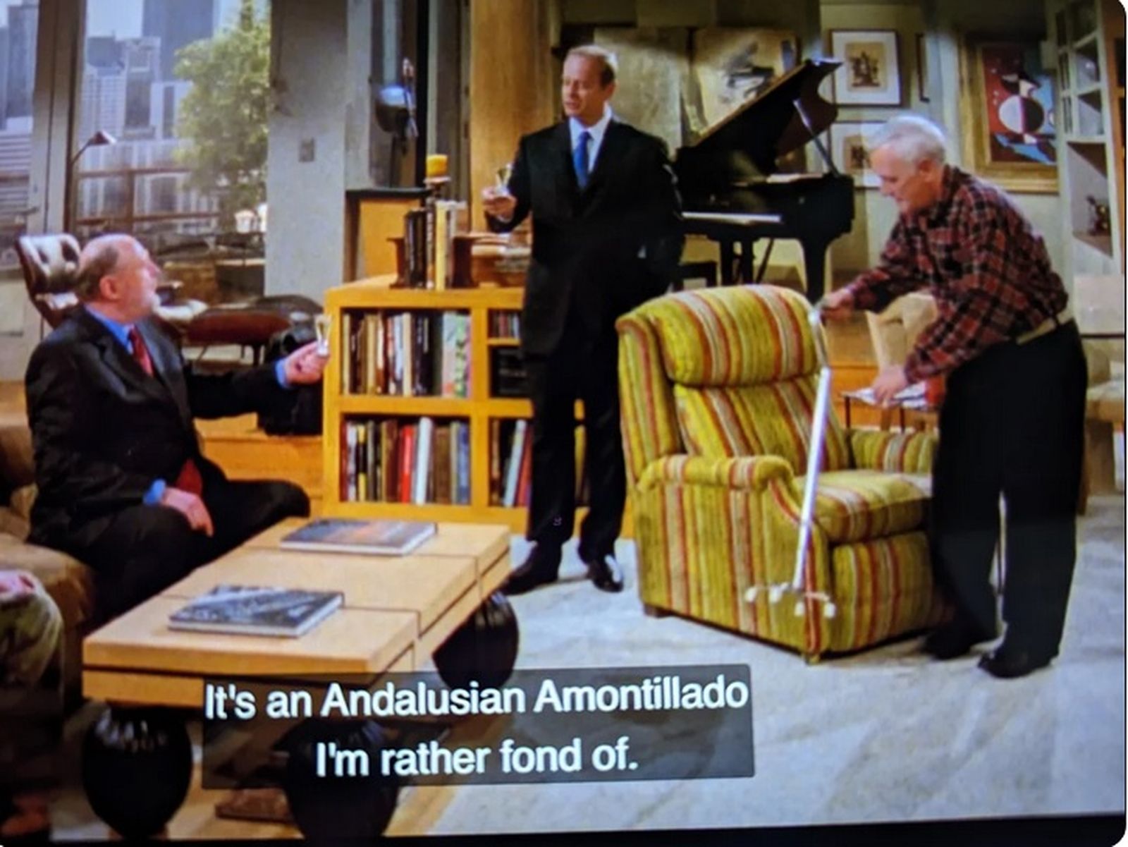 Un amontillado para agasajar al invitado.