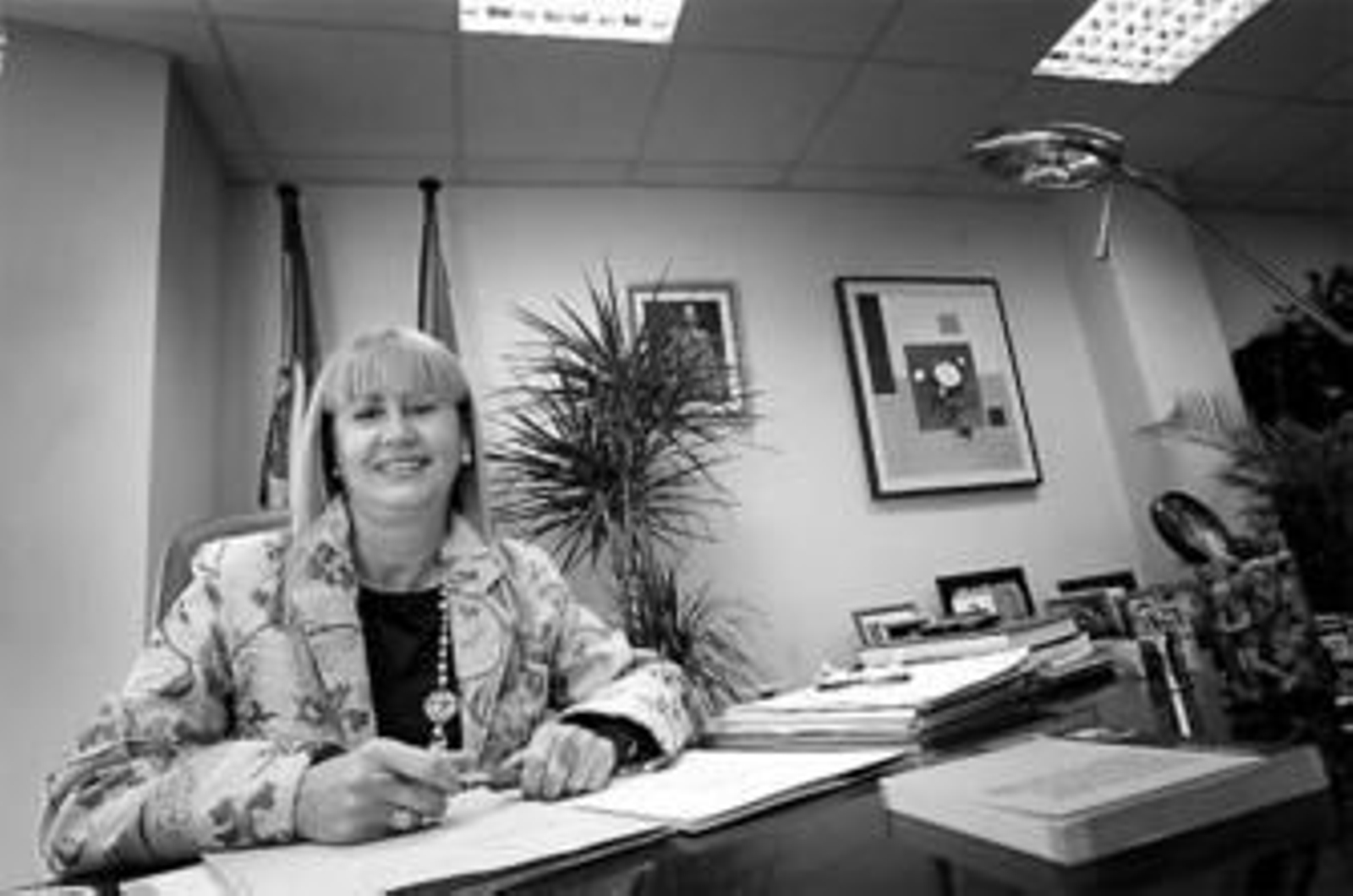 Aurora Santos, en su despacho de la Delegación Provincial de Justicia.