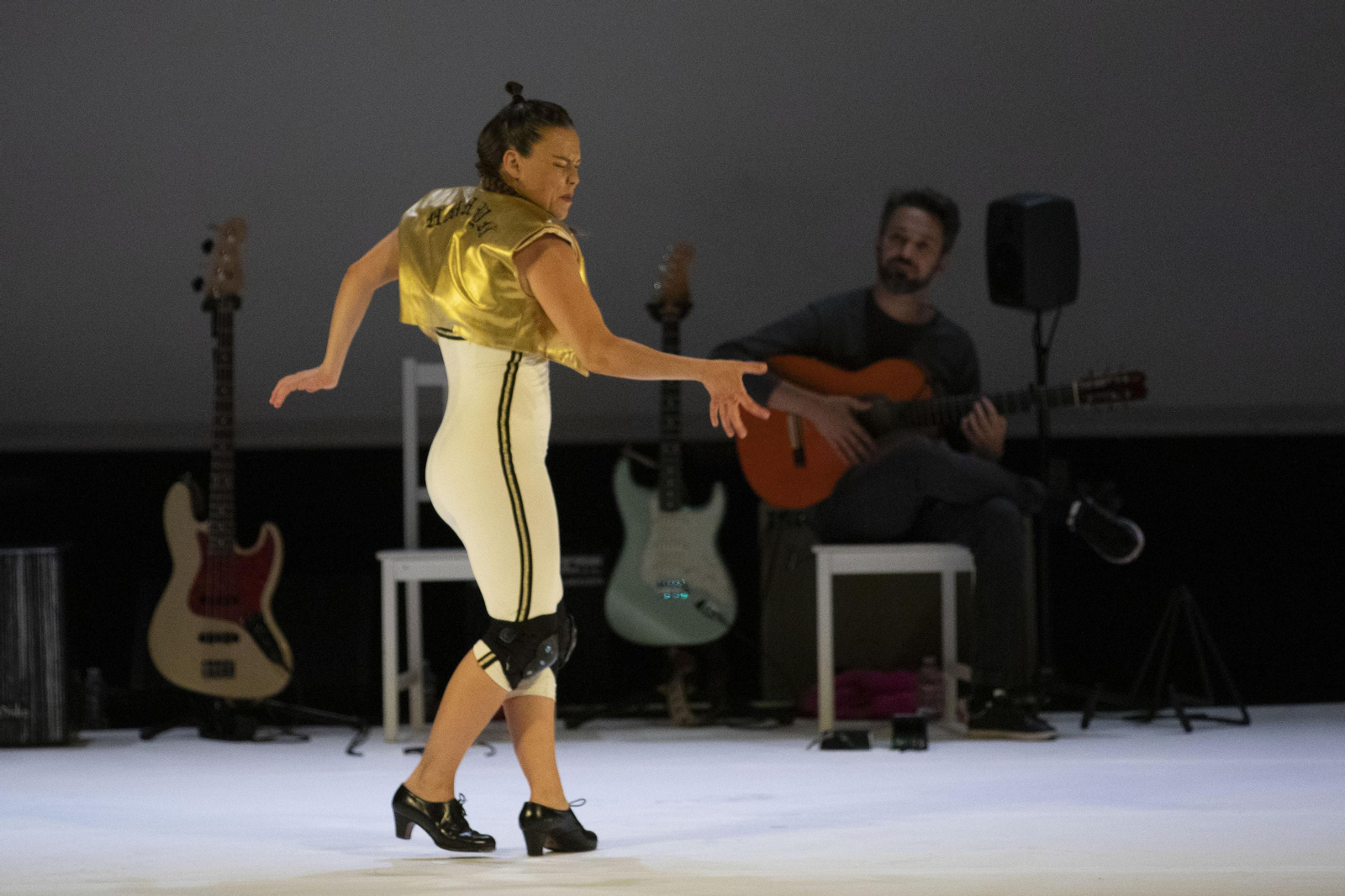 Actuación de Rocio Molina  en el festival de musica y danza de Granada .