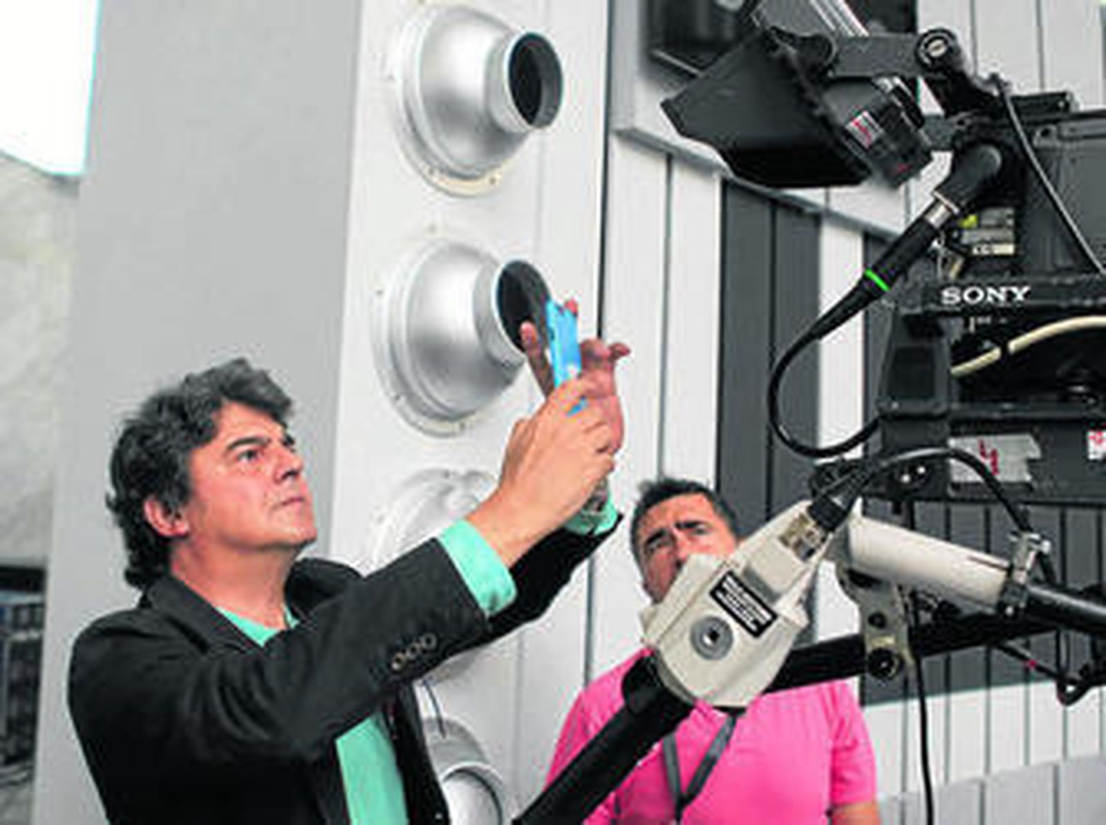 Jorge Moragas, asesor de Rajoy, en el plató del debate.