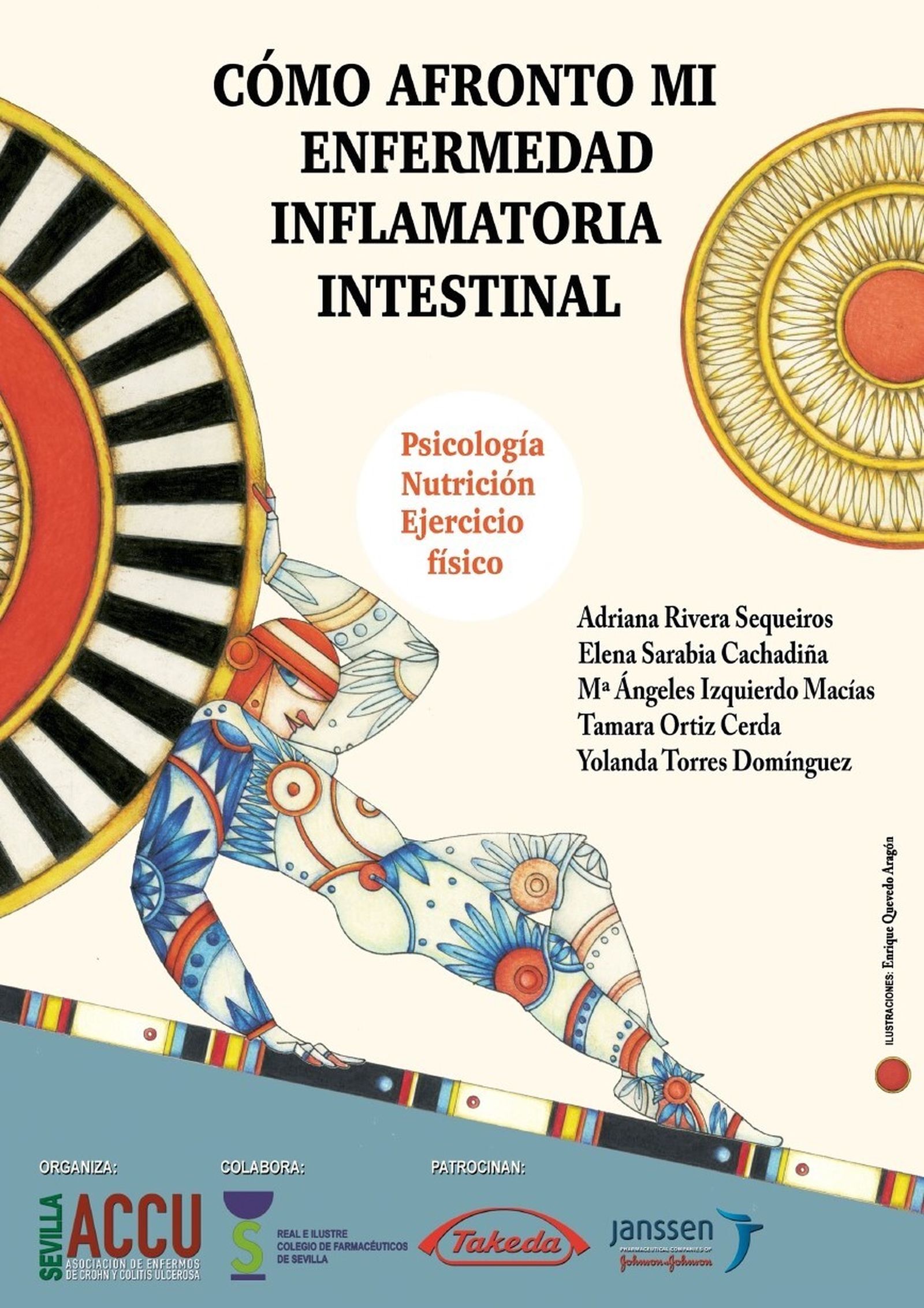 Cartel que anuncia el acto en el que se presentará el libro 'Cómo afronto mi Enfermedad Inflamatoria Intestinal'.