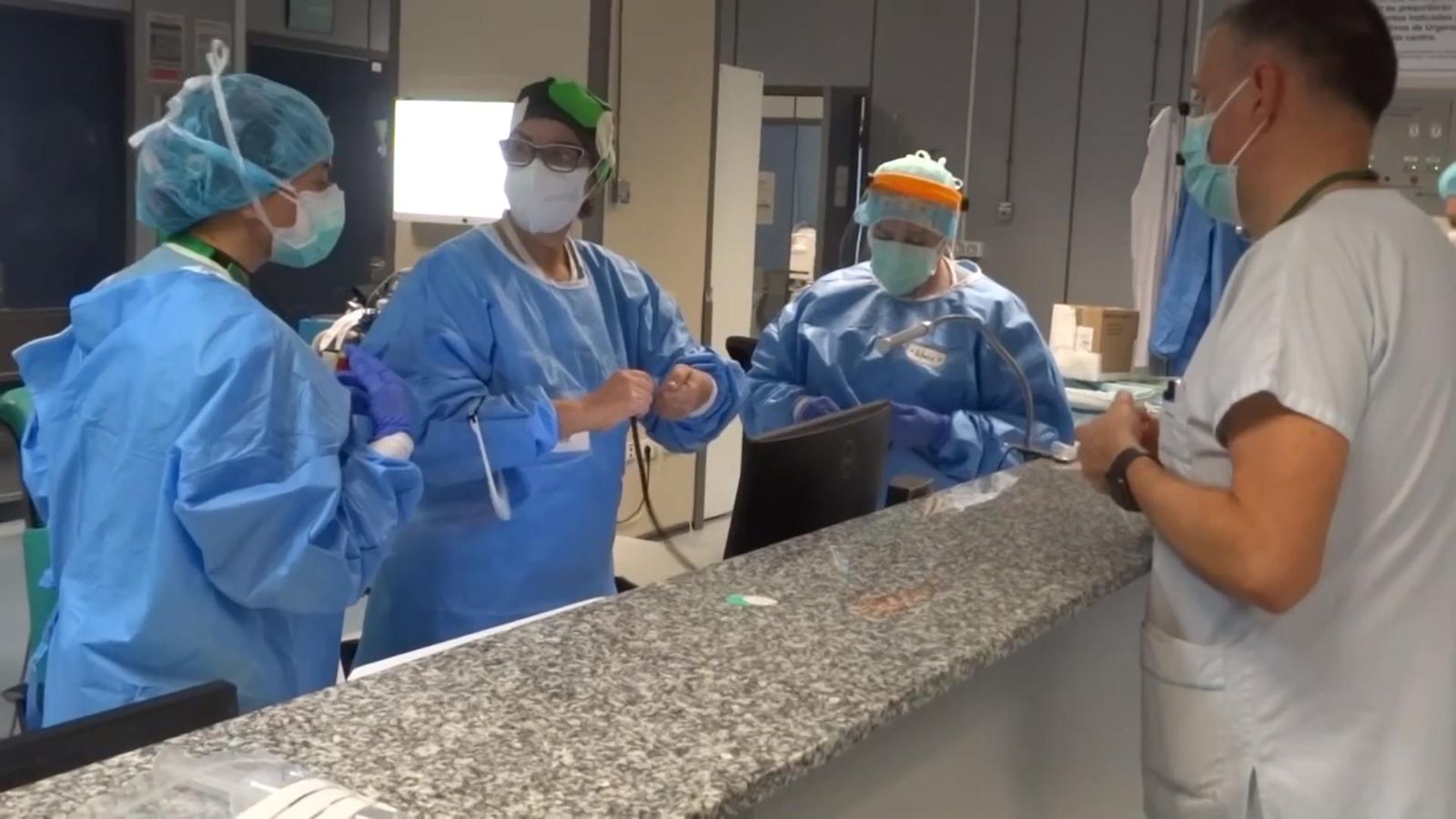 Sanitarios del hospital Costa del Sol.