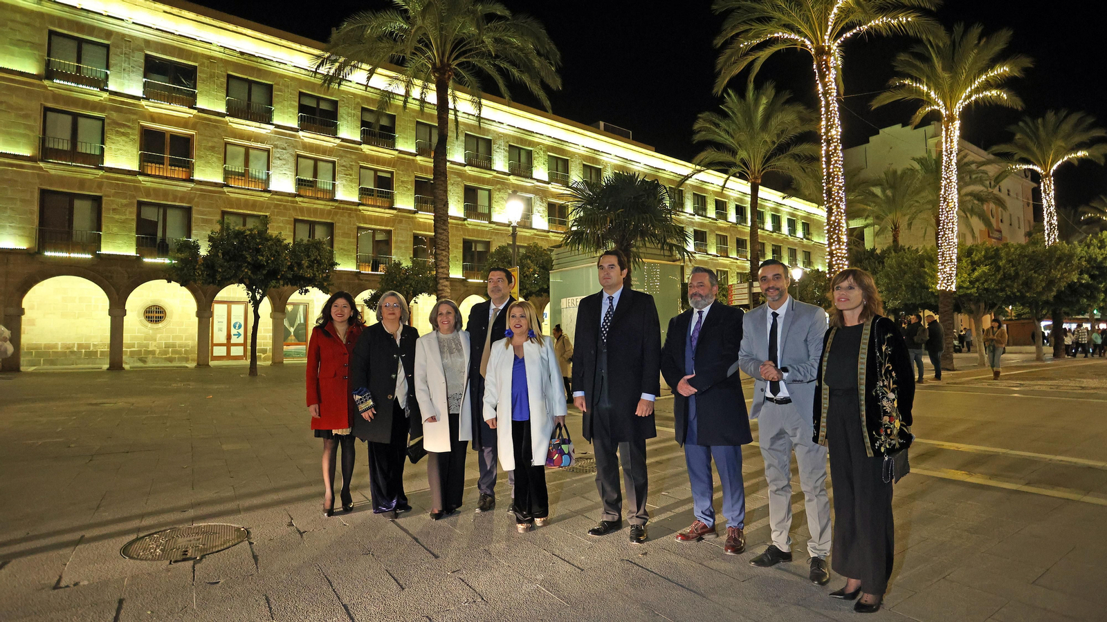 Inauguración del alumbrado de Navidad en Jerez