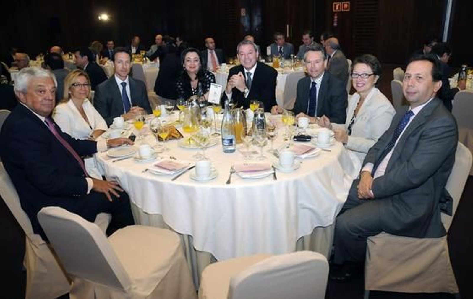Francisco Herrero, Carmen Tovar, Luis Sánchez Manzano, Mar Moreno, Francisco Álvarez de la Chica, José Joly, Carmen Martínez Aguayo y José Antonio Carrizosa.

Foto: Juan Carlos V?uez / Victoria Hidalgo