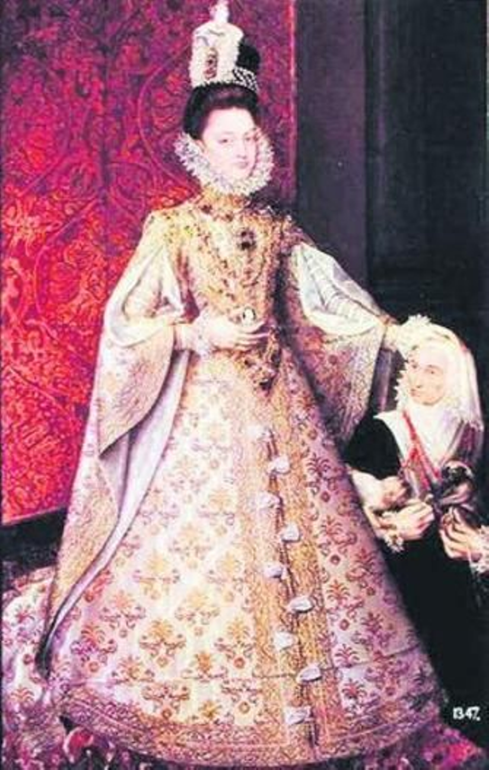 Retrato de Isabel Clara Eugenia pintado por Alonso Sánchez-Coello.