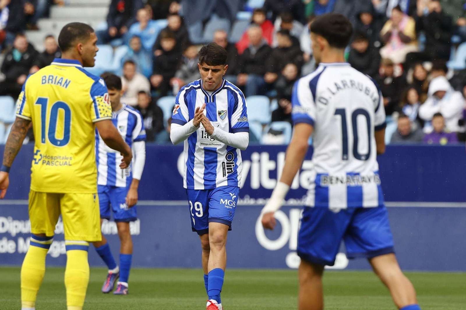 El Málaga CF-Cádiz, en fotos