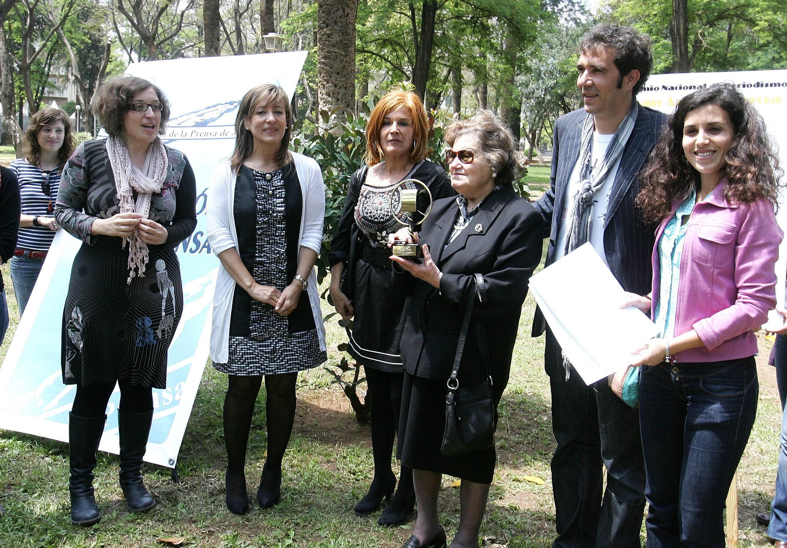 Entrega de premios de la primera edición del certamen de periodismo Juan Andrés García.