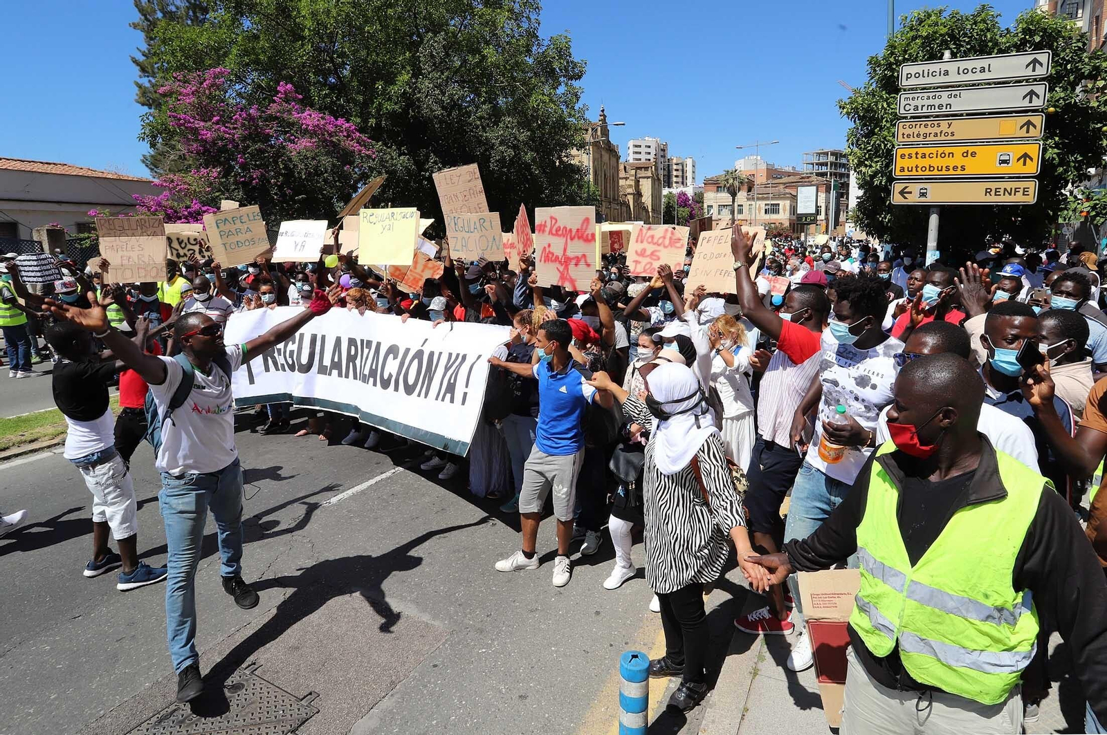 Imágenes de la manifestación por la regularización de inmigrantes
