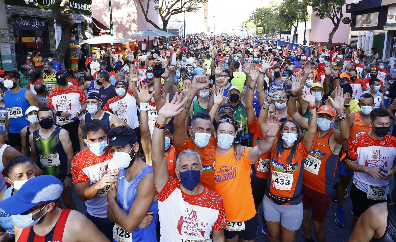 Las fotos de la primera carrera urbana en Málaga tras la pandemia Las fotos de la primera carrera urbana en Málaga tras la pandemia