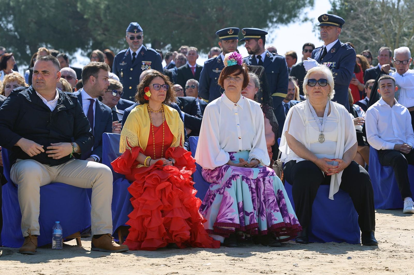 Imágenes del acto de Juramento o Promesa de Fidelidad a la Bandera Nacional en El Rocío