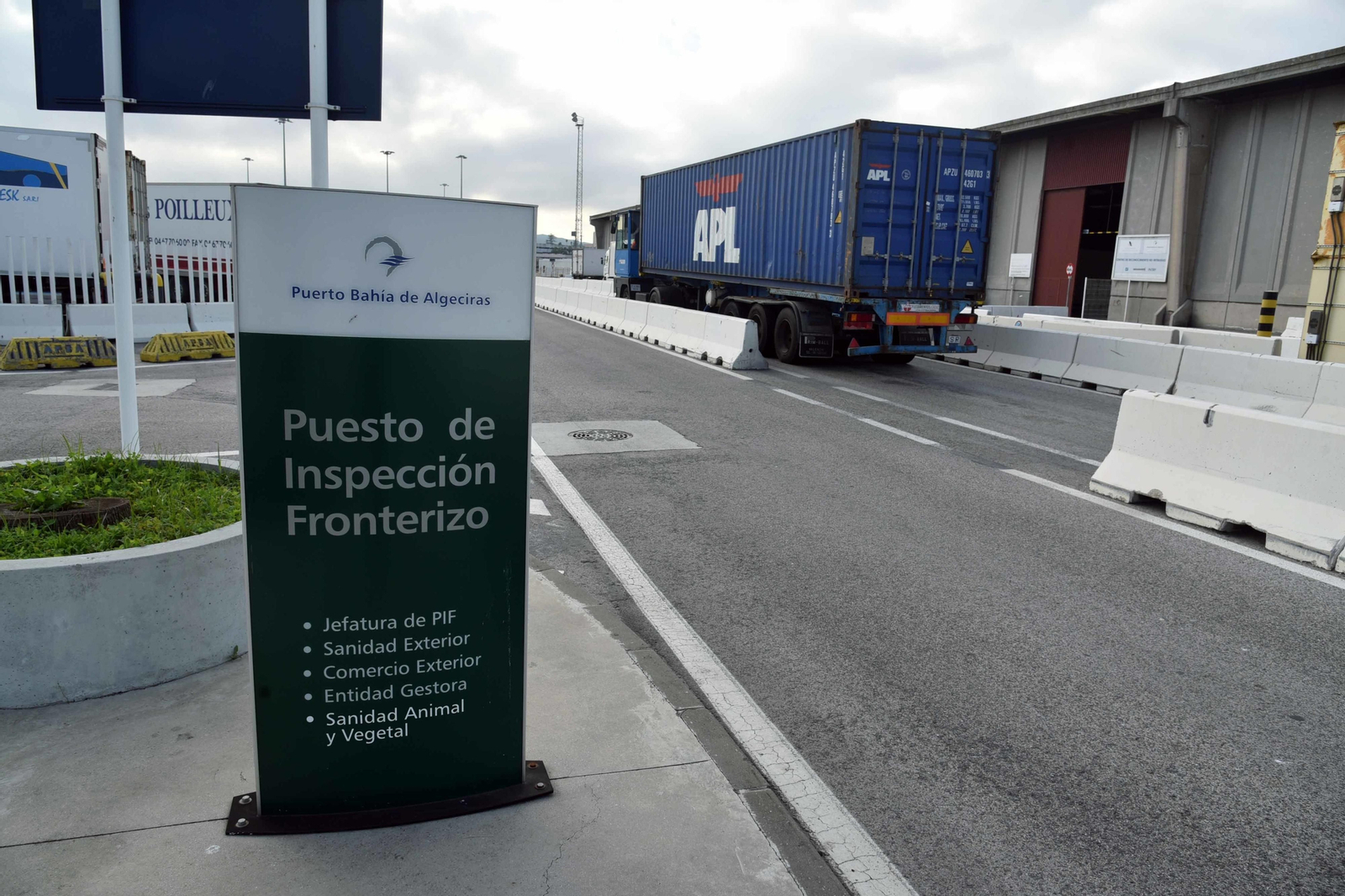 Un camión accede al PIF de Algeciras.
