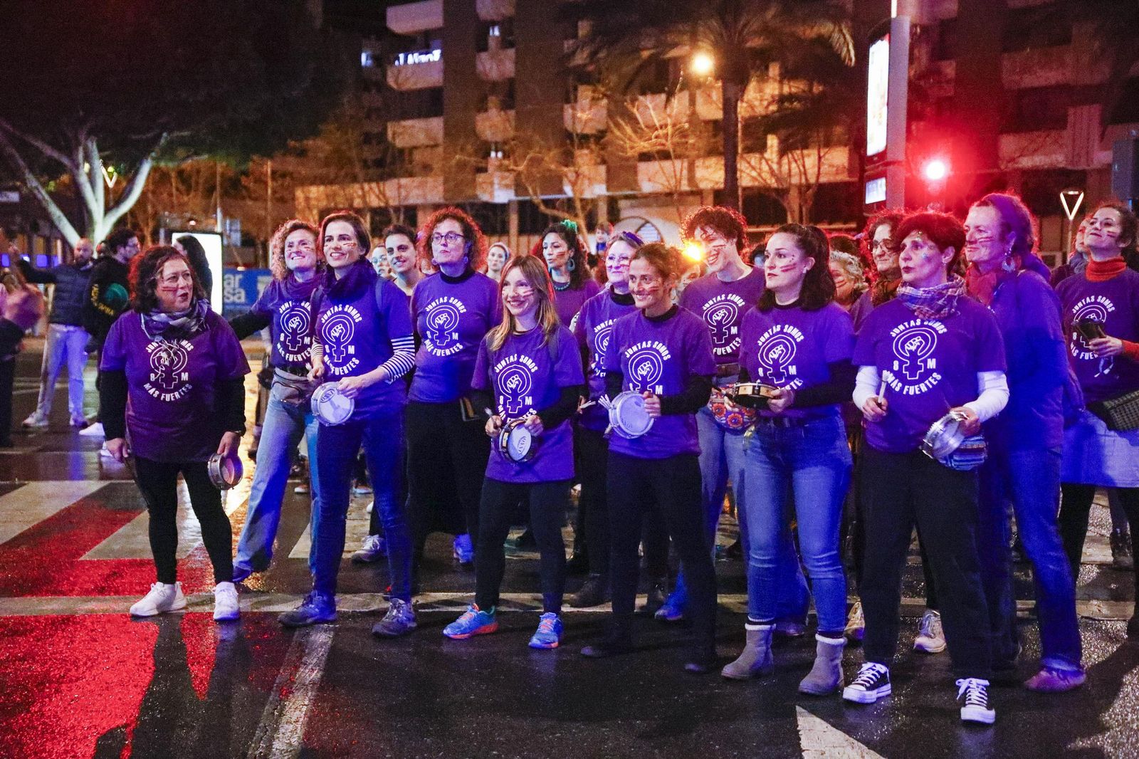 Las imágenes de la manifestación realizada por Asamblea Feminista 8M en Almería