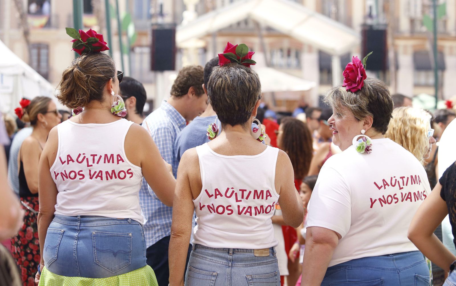 Fotos del último día de Feria de Málaga en el centro