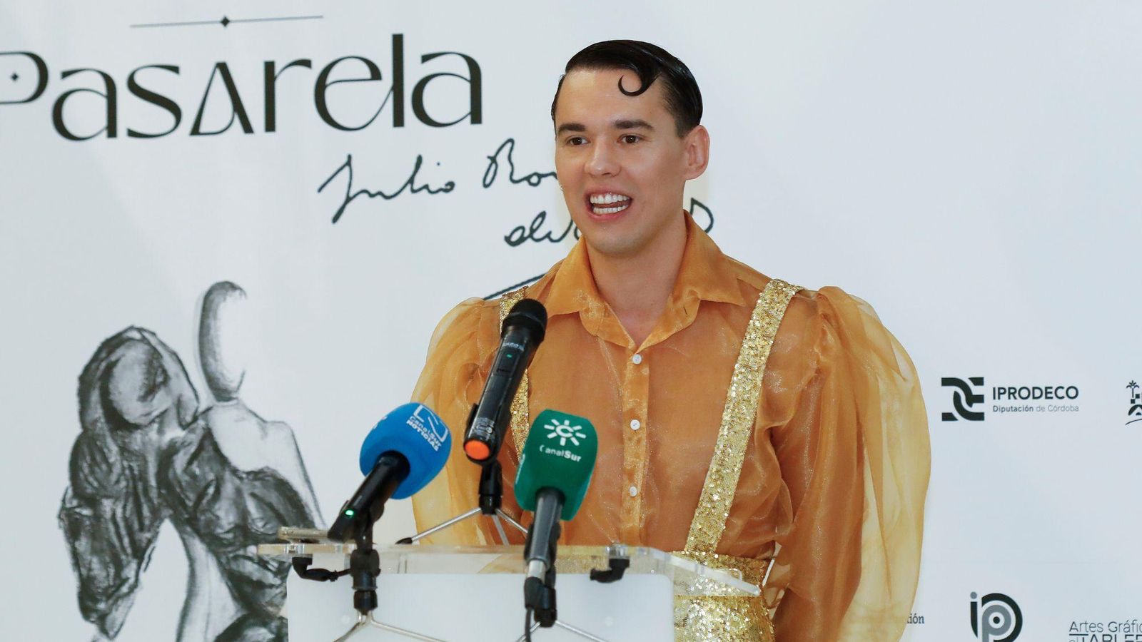 El diseñador José Perea durante la presentación de Córdoba de Moda