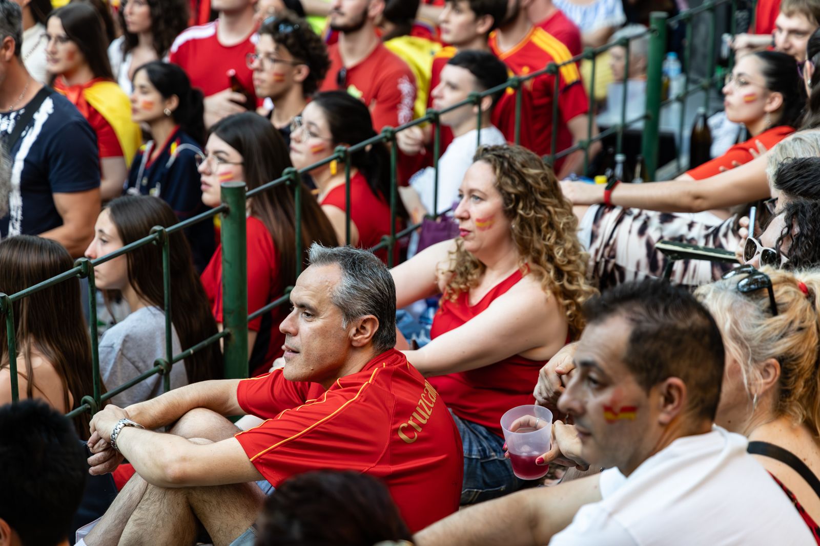 La euforia jiennense por la victoria de España, imágenes