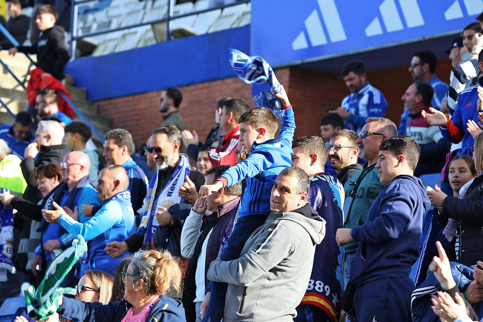 Ambiente del Nuevo Colombino el pasado fin de semana.