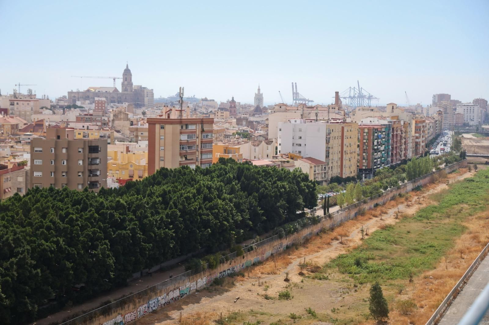 Vista de viviendas en Málaga capital.