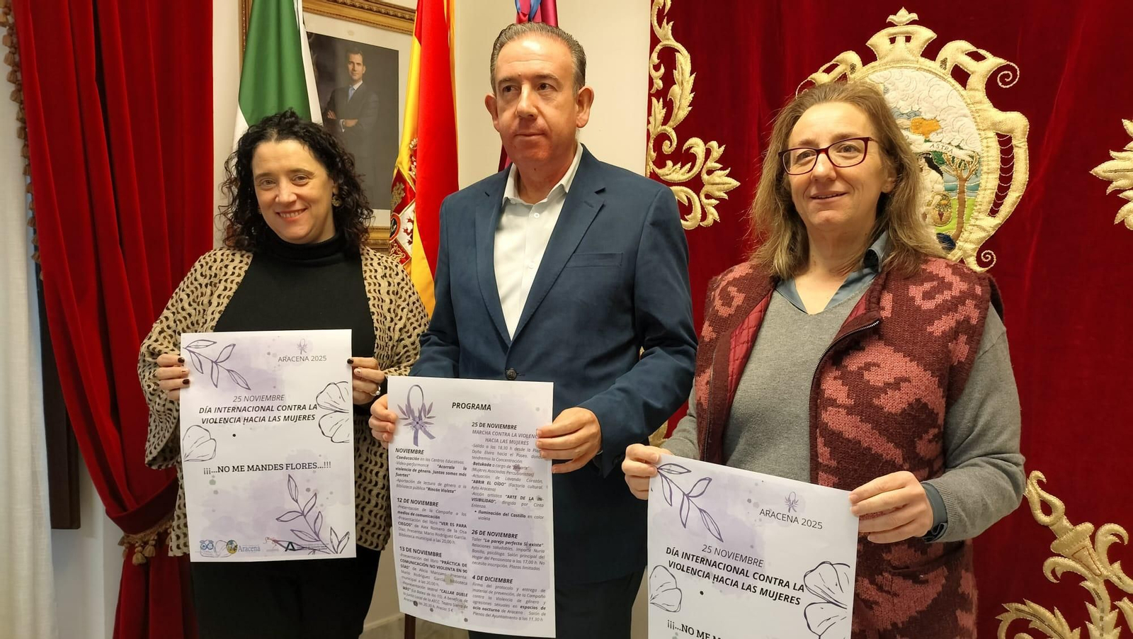 Presentación del programa en el marco del 25N en Aracena. Presentación del programa en el marco del 25N en Aracena.