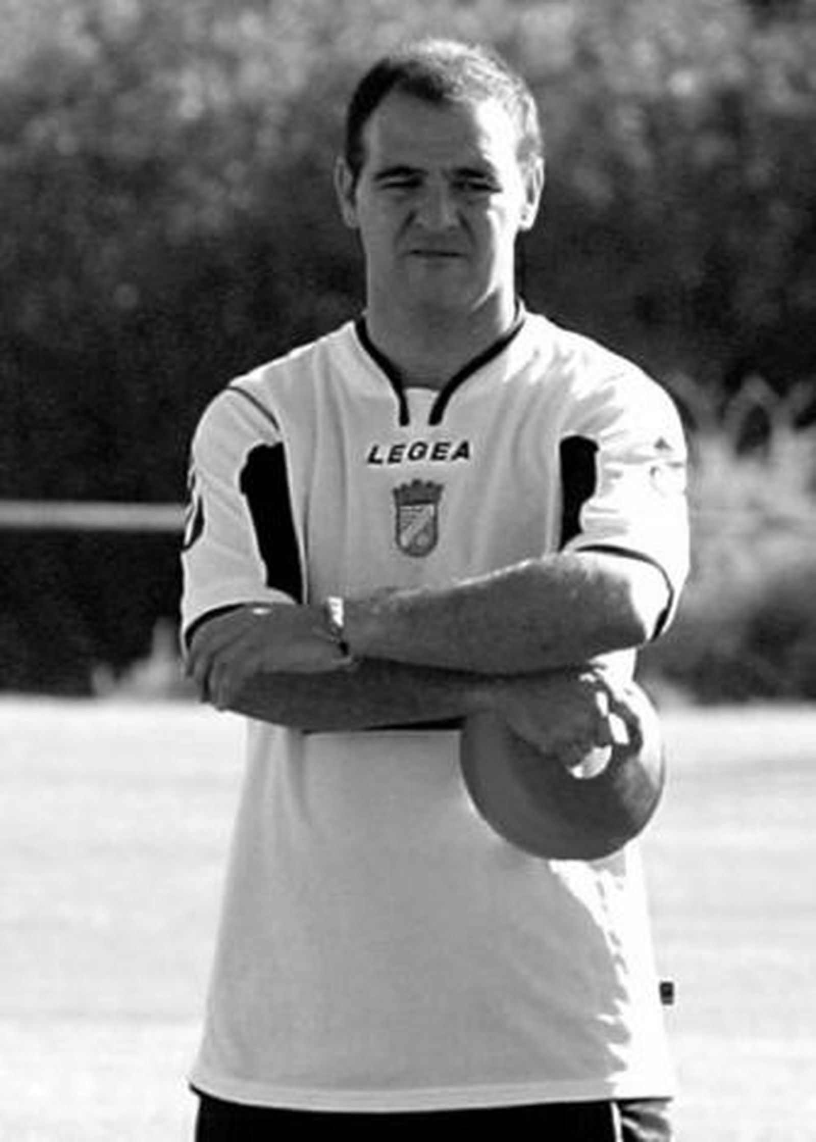 Antonio Méndez y Alfonso Cortijo, durante un entrenamiento del Xerez y el Córdoba, respectivamente.