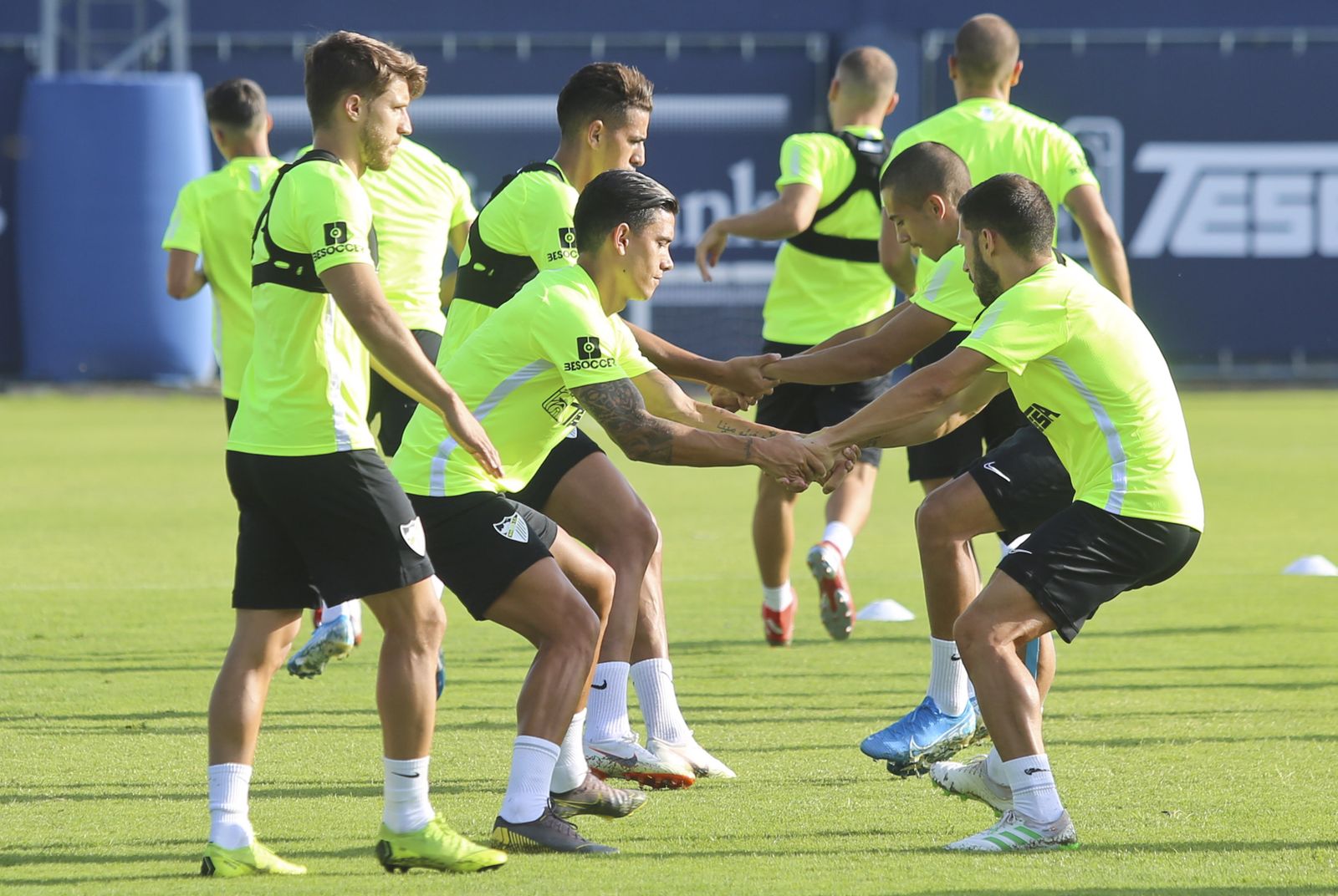 Las fotos del entrenamiento del Málaga en el Anexo de La Rosaleda