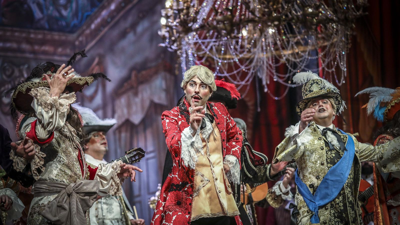 La comparsa de Antonio Martínez Ares 'La chusma selecta'.